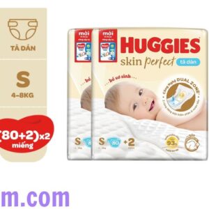 Tã Dán Huggies Skin Perfect Thoải Mái Dễ Chịu, Ngăn Ngừa Hăm Hiệu Quả