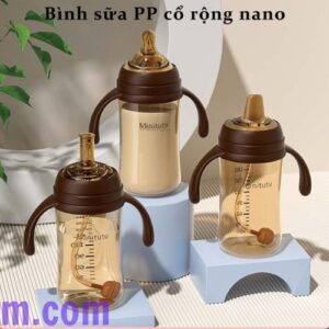 Bình sữa Minitutu cổ rộng 3IN1 cho Bé Yêu 240ml nhựa PP