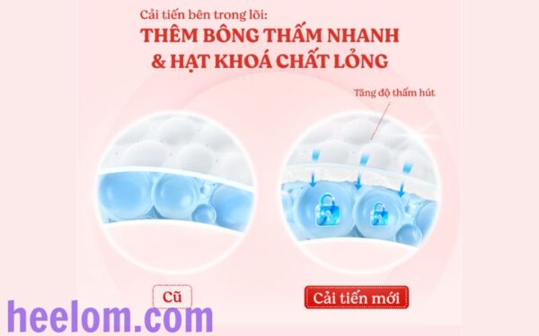 Khả năng thấm hút vượt trội và thiết kế thoáng khí của sản phẩm giúp bé luôn khô ráo và thoải mái,