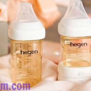 Bình sữa Hegen 240ml, thiết kế hình vuông đọc đáo, PPSU an toàn tuyệt đối cho trẻ nhỏ