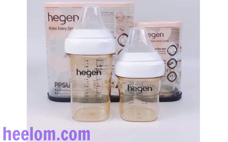 Bình sữa Hegen 240ml, thiết kế hình vuông đọc đáo, PPSU an toàn tuyệt đối cho trẻ nhỏ